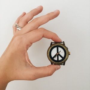Lucky Brand PEACE Sign Watch Face